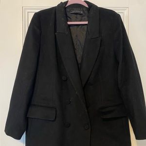 Black ZARA coat size XL